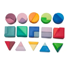 triangles, squares,   circles