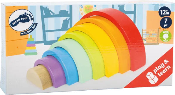 Wooden Building Blocks Large Rainbow