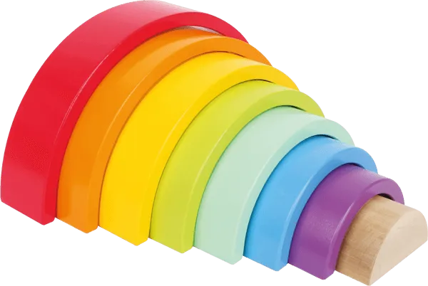 Wooden Building Blocks Large Rainbow