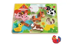 Wooden Chunky Puzzle for Toddlers - Assorted Designs