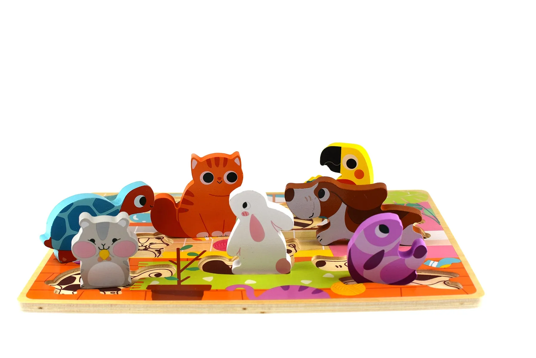 Wooden Chunky Puzzle for Toddlers - Assorted Designs