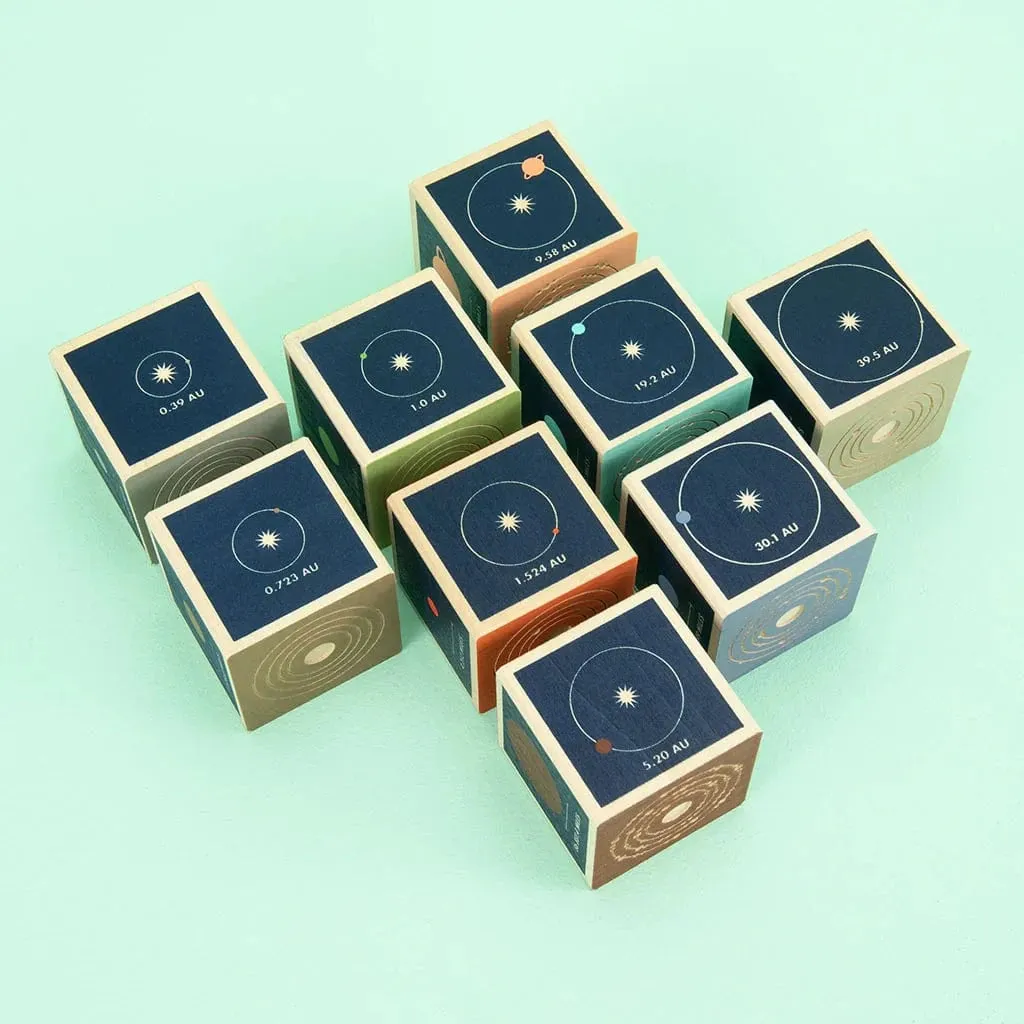 Wooden Planet Blocks
