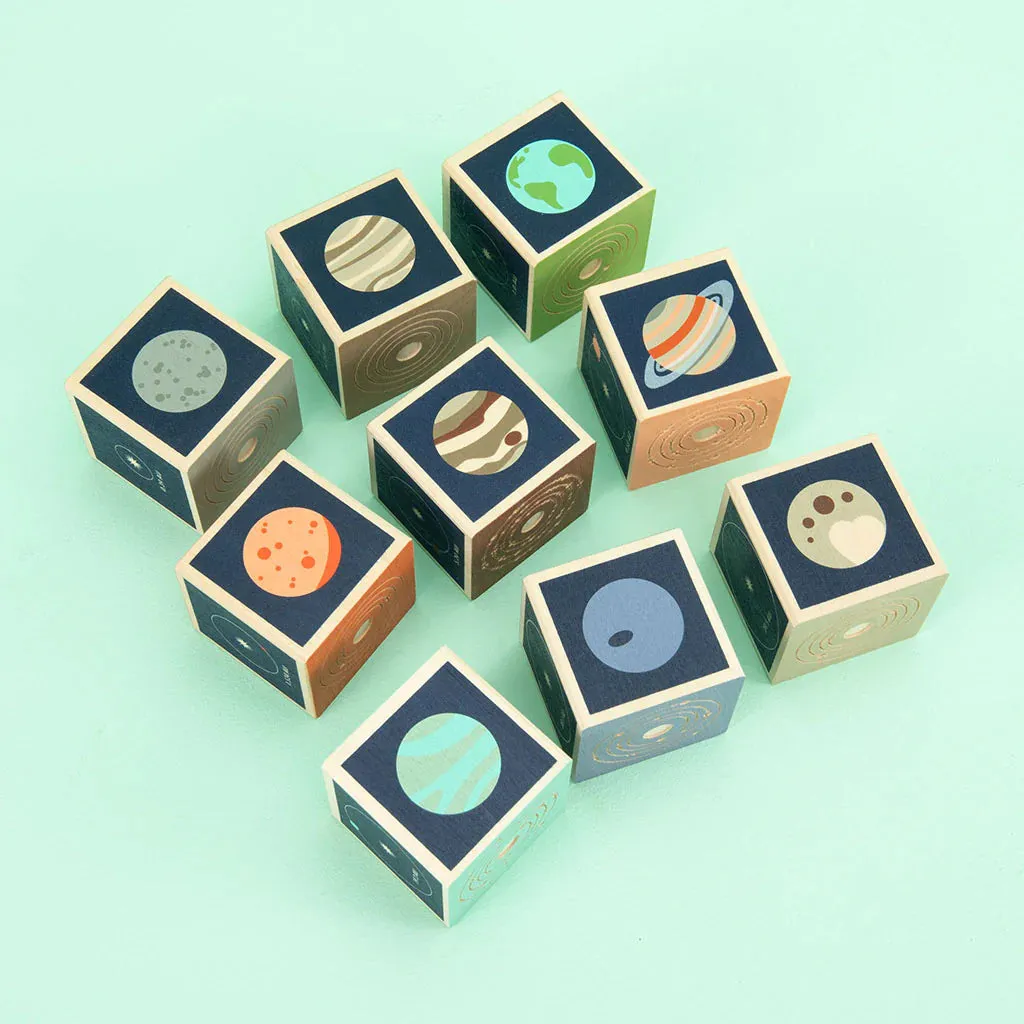 Wooden Planet Blocks