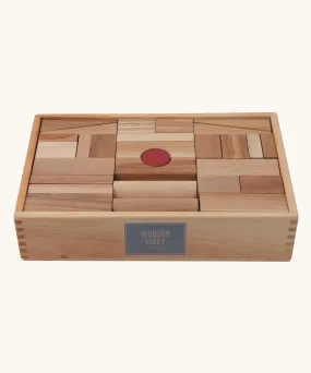 Wooden Story Natural XL Blocks - 63 Tray