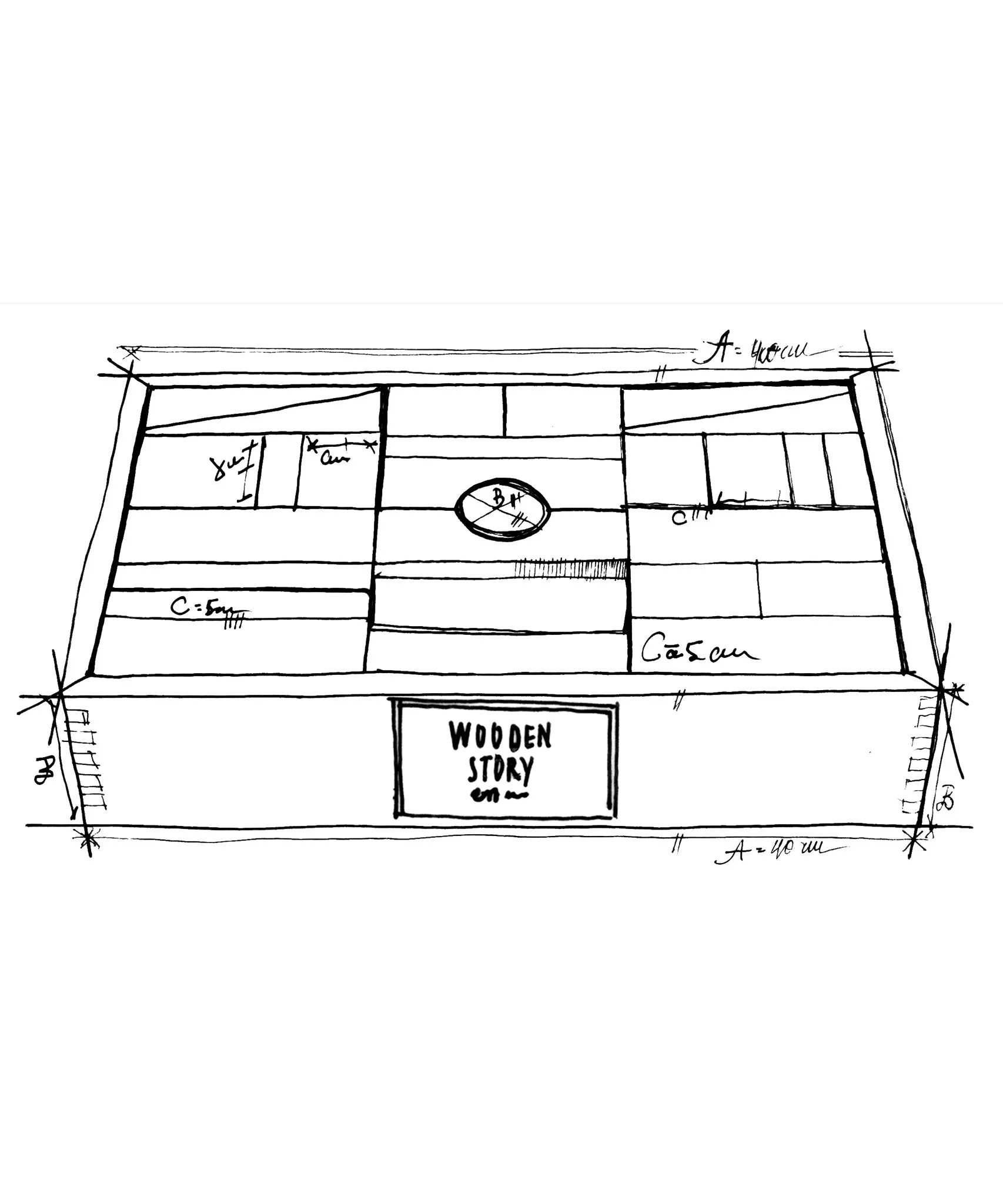 Wooden Story Natural XL Blocks - 63 Tray