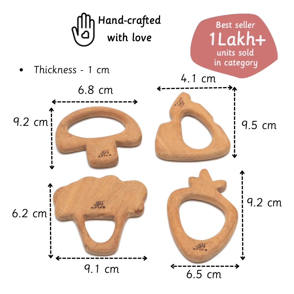 Wooden Teethers - Vegetables