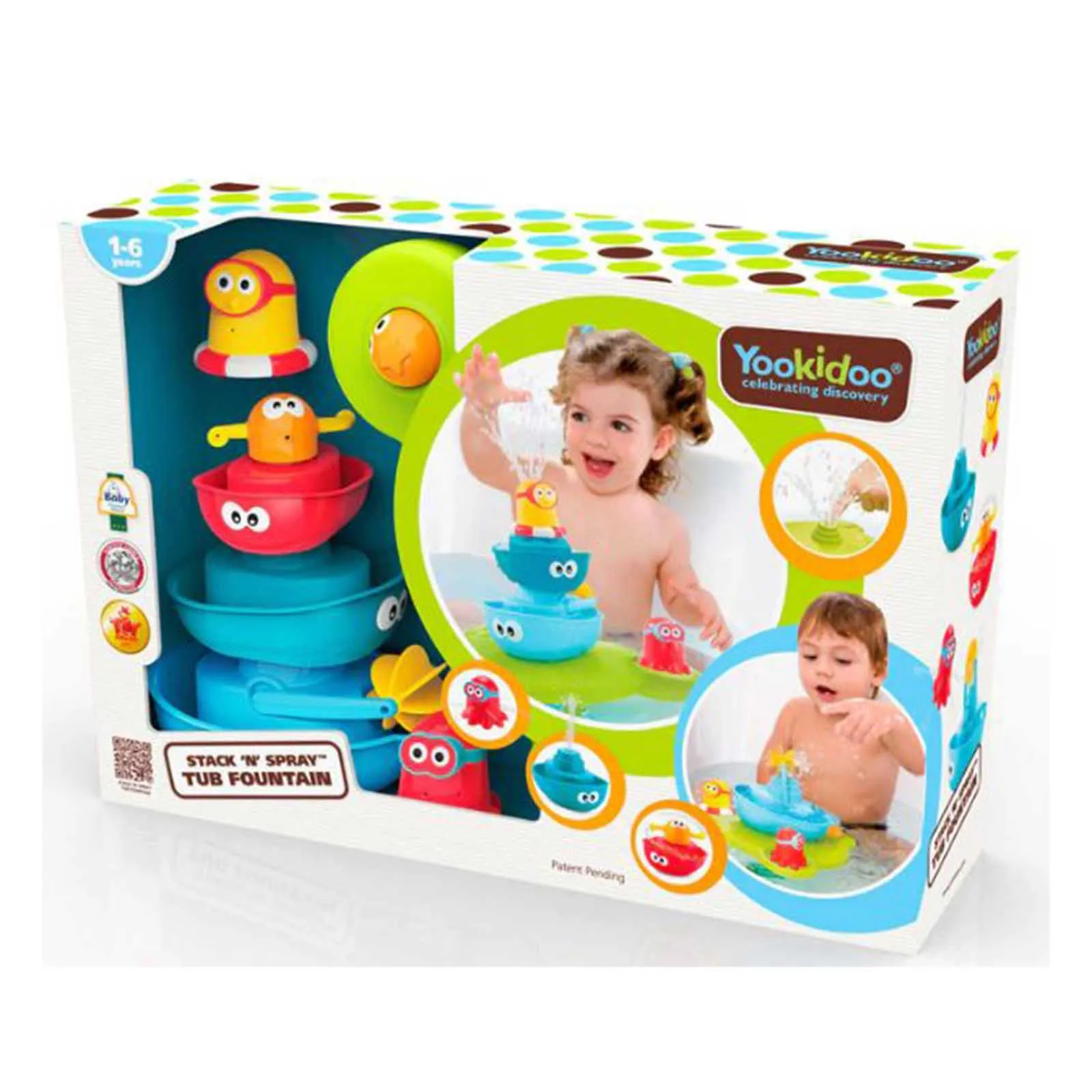 Yookidoo Stack N Spray Tub Fountain Play Set
